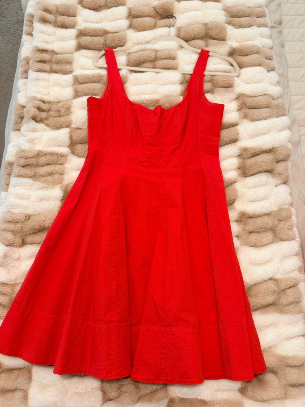 STAUD Bold Red short dress size 6